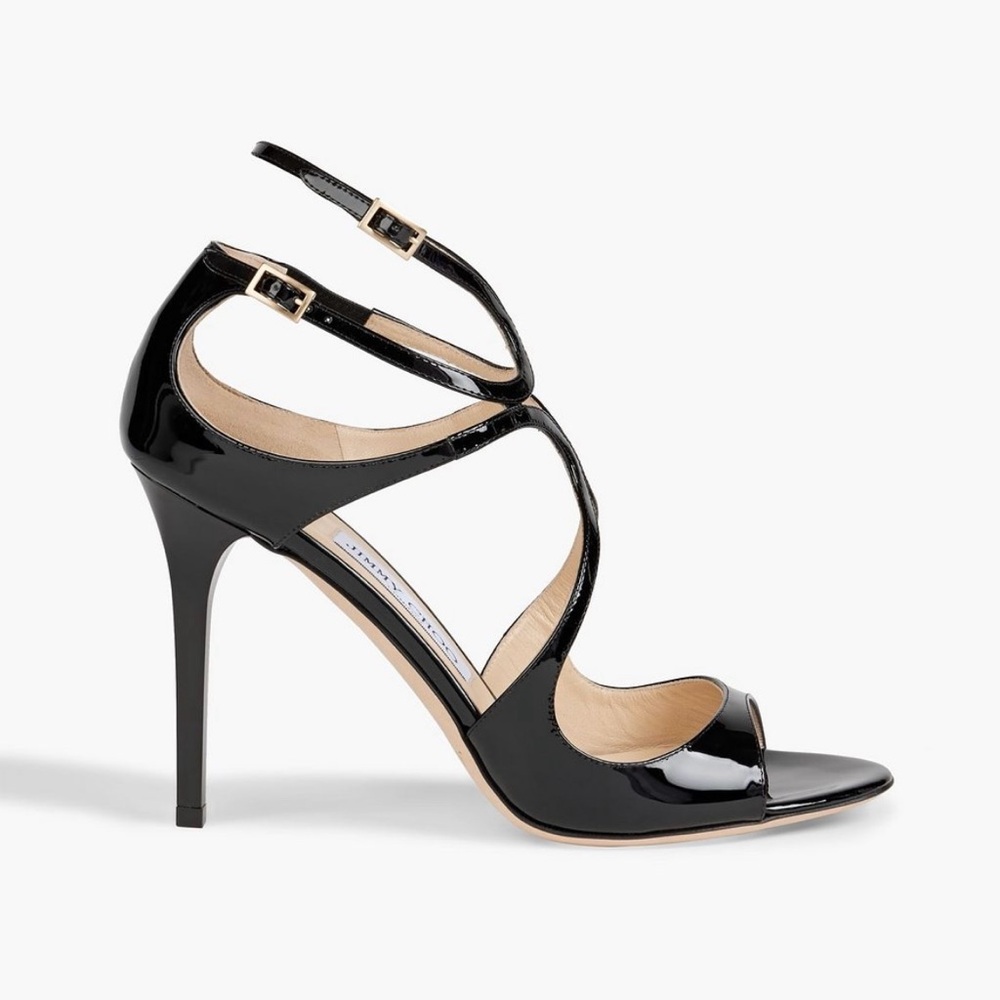 Jimmy Choo Lance 100 patent leather sandal